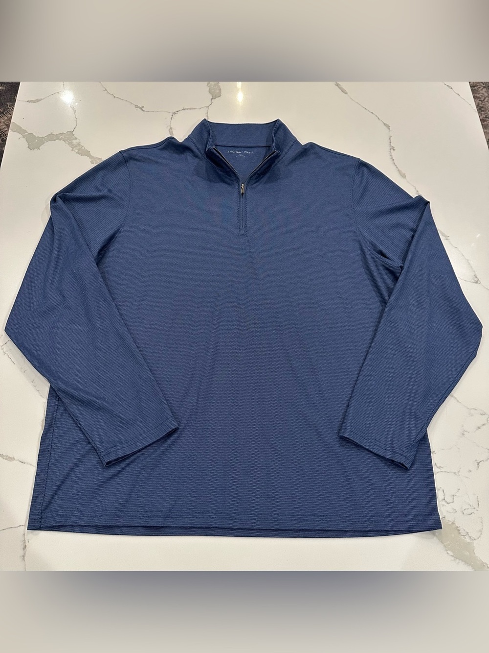 Zachary Prell Blue 1/4 Zip Lightweight Pullover Mens XL Performance Golf Luxury
